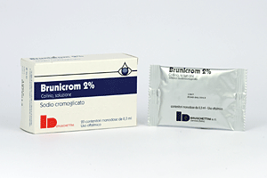 Brunicrom Collirio  2% Sodio cromoglicato 20 contenitori monodose 0,3 ml